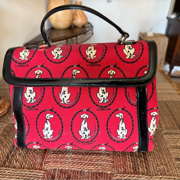 LULU GUINNESS 犬刺繍 パーティーバッグ　￼ Lulu Guinness | Bags | Lulu Guinness Red And Black Satchel With